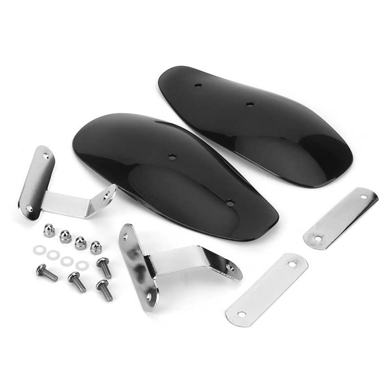 Exquisite Material Universal Motorcycle Hand Guards Wind Deflector Protector Fit for (Schwarz) von Depzenjea