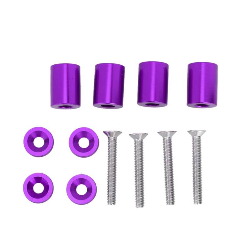 Motorhaube Ventilation Spacer Riser Steigern Sie Kühlung Hartanodierter Aluminiumlegierung für 6 -mm -Motor -Turbo -Anwendungen (Purple) von Depzenjea