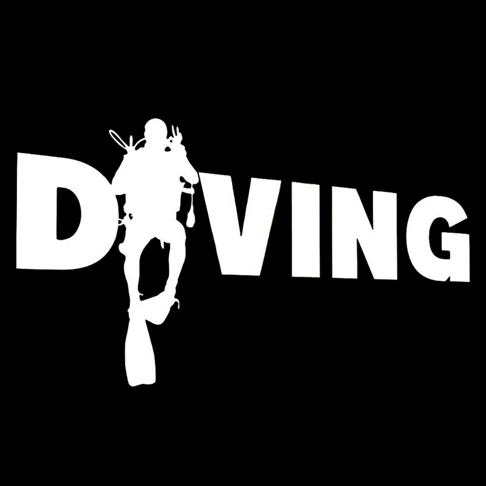 Fashion Diver Diving Sticker Car Auto Bumper Window Computer Decal Decoration - White Fashion Diver Diving Sticker Car Auto Bumper Window Computer Decal Decoration - White von Derkoly
