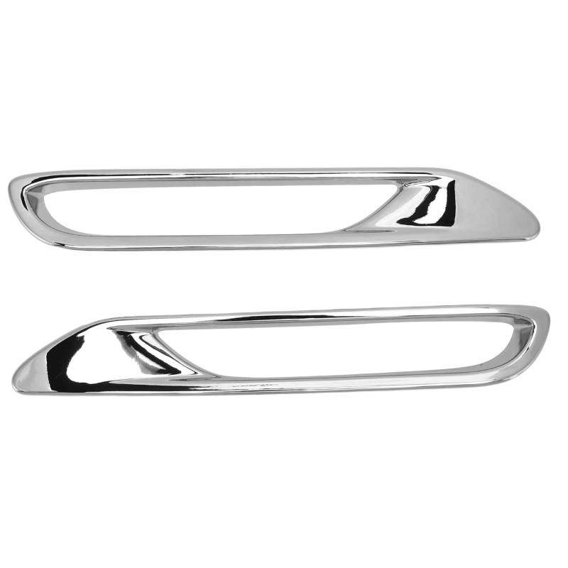 2Pcs Nebelschlussleuchte Augenbrauen Rahmenabdeckung Trim Silber Galvanik Ersatz für Nissan Qashqai J11 2018-2020 von Deror