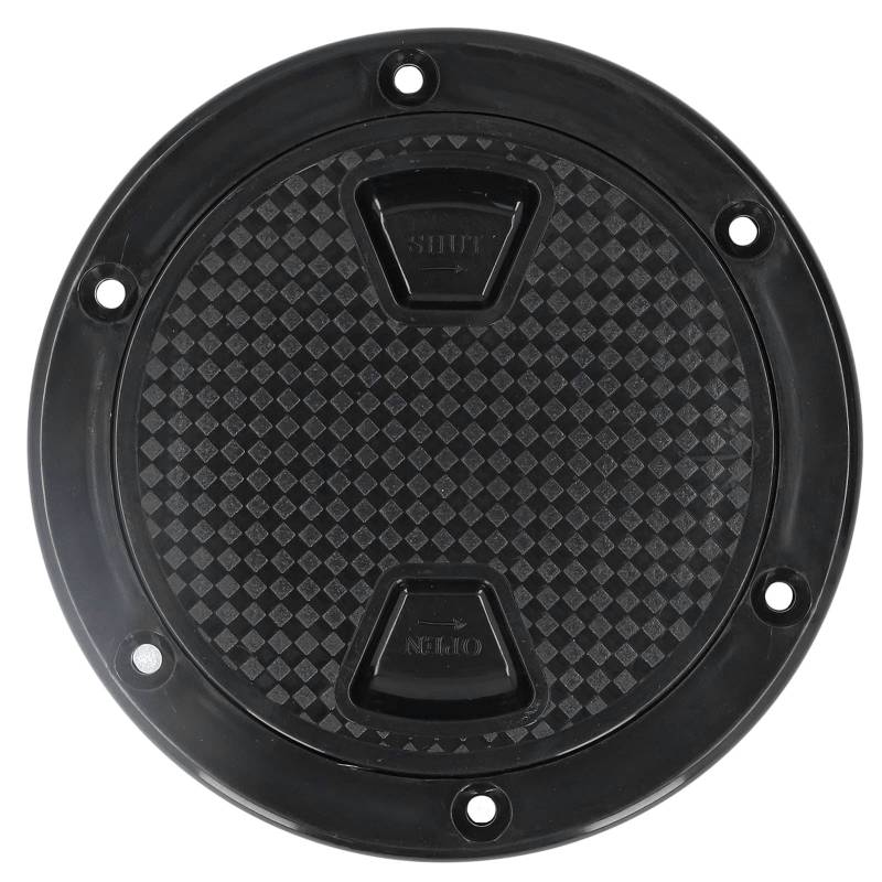 4 Zoll Bootsdeckplatte ABS Runder Anti-UV-Inspektion Lukendeckel Schiffszubehör von Deror
