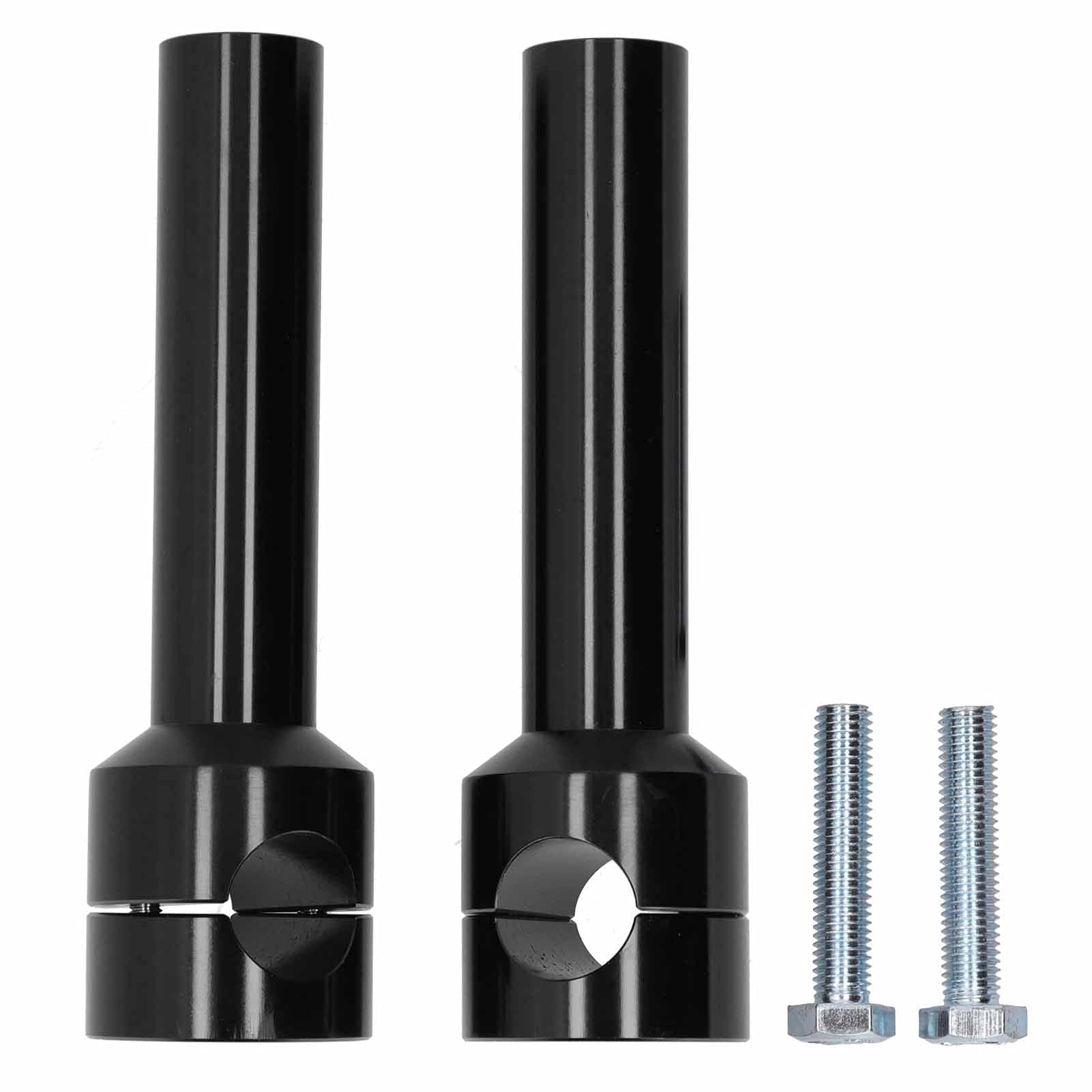 Lenker-Riser, 2 Stück, 25 mm, für Lenker, Adapter-Set aus Aluminiumlegierung, Motorradmodifikation (schwarz) von Deror
