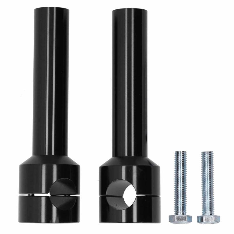 Lenker-Riser, 2 Stück, 25 mm, für Lenker, Adapter-Set aus Aluminiumlegierung, Motorradmodifikation (schwarz) von Deror