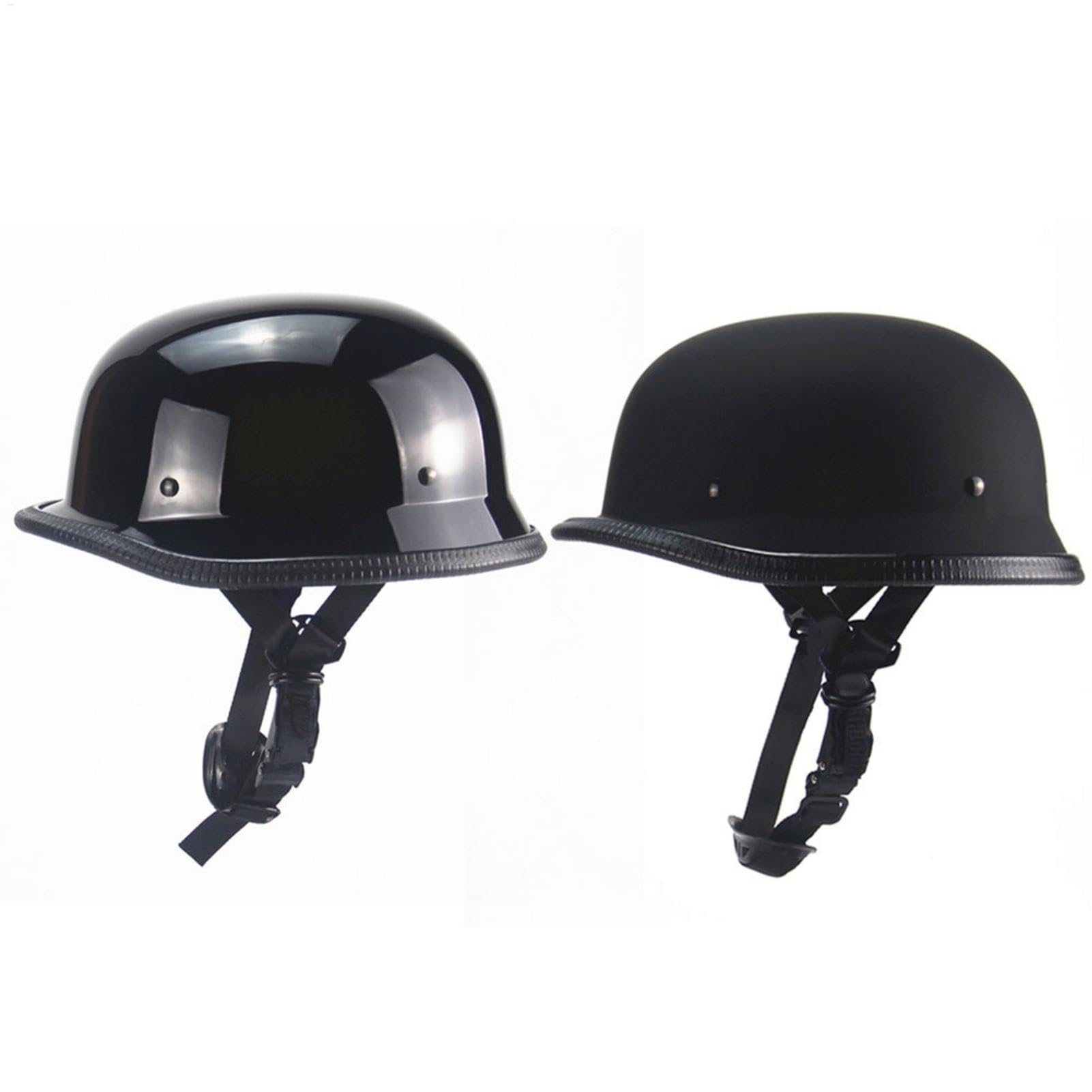 Halbhelme Motorradhelm - Halbschalenhelm Motorrad - Deutsch Helm Halboffenen Vintage - Motorradhelm Halb | Für Mopeds Cruiser Vintage Helm Schnellverschlussschnallen M-XL Halbhelme Motorradhelm - Halbschalenhelm Motorrad - Deutsch Helm Halboffenen Vintage - Motorradhelm Halb | Für Mopeds Cruiser Vintage Helm Schnellverschlussschnallen M-XL von Derwrtup