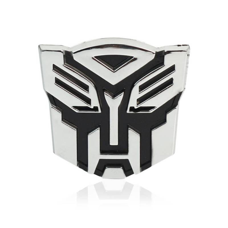 2X 3D Chrom Transformers Autobots Auto Aufkleber Sticker Emblem Motorrad Laptop von Des Mall