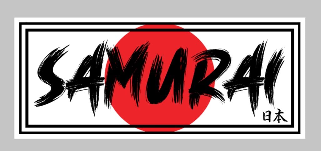 Desconocido Aufkleber Sticker Slap JDM Samurai 12 x 5 cm von Desconocido