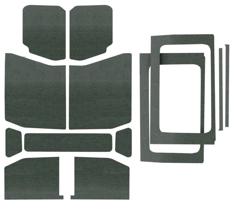 Design Engineering 050179 Galgenmatte Komplettset für 4-Türer Jeep Wrangler JL (ab 2018), Grau von Design Engineering