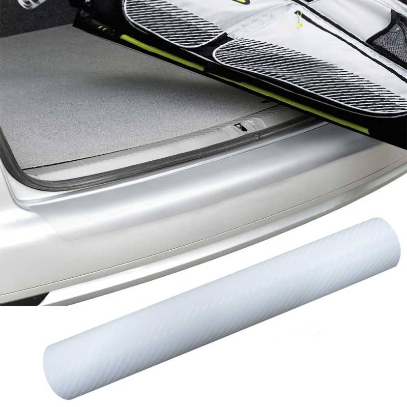 PREMIUM Ladekantenschutz-Folie Lack Schutz Kratzer Carbon Weiss viele Fahrzeuge von Design Shop23 Carina Zöllner