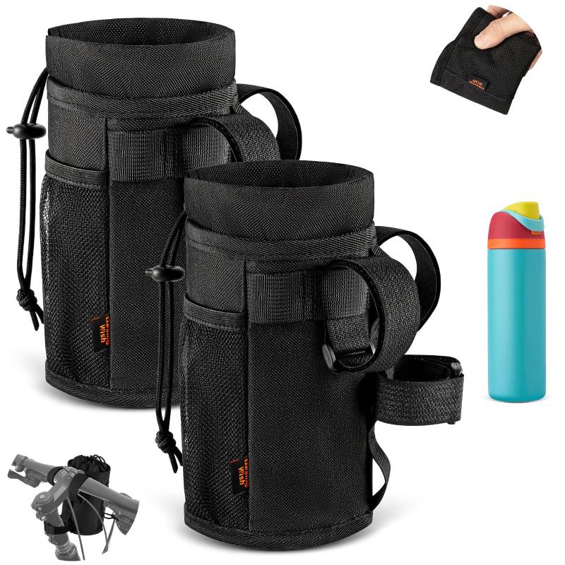 Desing Wish 2 Stück 12-24oz Getränkehalter Flaschenhalter Fahrrad Ohne Schrauben Lenker Trinkflaschenhalter Fahrradflaschenhalterung Getränke Halterung Trinkflaschenhalterung Wasserflaschenhalter von Desing Wish