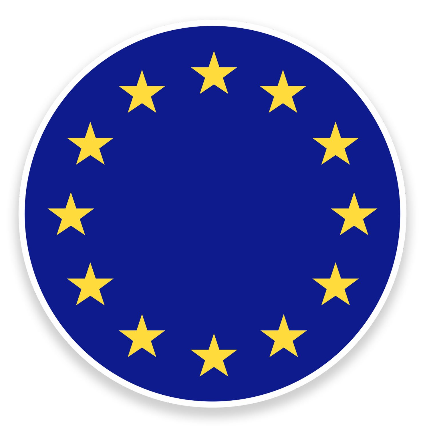 DestinationVinyl Vinyl-Aufkleber, Motiv: EU-Flagge, 10 cm breit x 10 cm hoch, 2 Stück DestinationVinyl Vinyl-Aufkleber, Motiv: EU-Flagge, 10 cm breit x 10 cm hoch, 2 Stück von DestinationVinyl