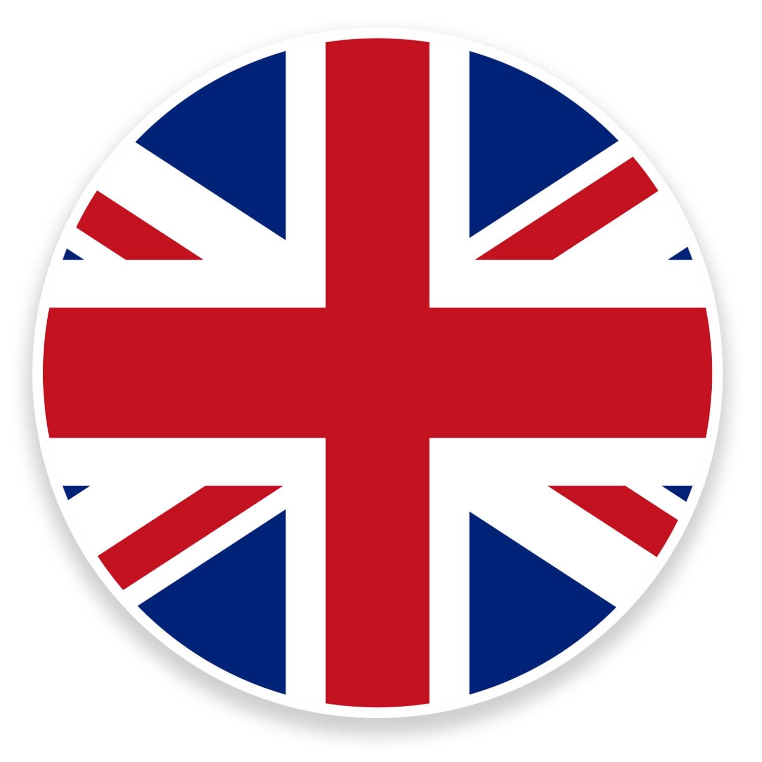 Vinyl-Aufkleber, Motiv: Union Jack, UK-Flagge, für Laptop, Auto, Gepäck, 9067, 10 cm breit x 10 cm hoch, 2 Stück von DestinationVinyl