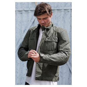 Detlev Louis DL-JM-11 Waxcotton Motorradjacke Grün von Detlev Louis