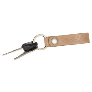 Vintage Schlüsselanhänger Leder mit Schlüsselring aus Messing Detlev Louis von Detlev Louis