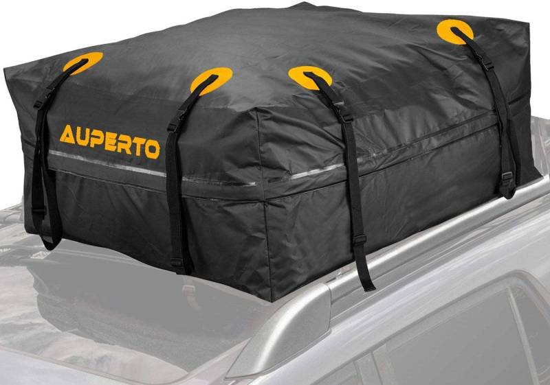Auto Dachbox, 15 Kubikfuß Faltbare Gepäckbox 425L Dachgepäckträger Wasserdicht Soft Dachtasche Aufbewahrungsbox für Mehr Stauraum(95x95x46cm) von Devenirriche