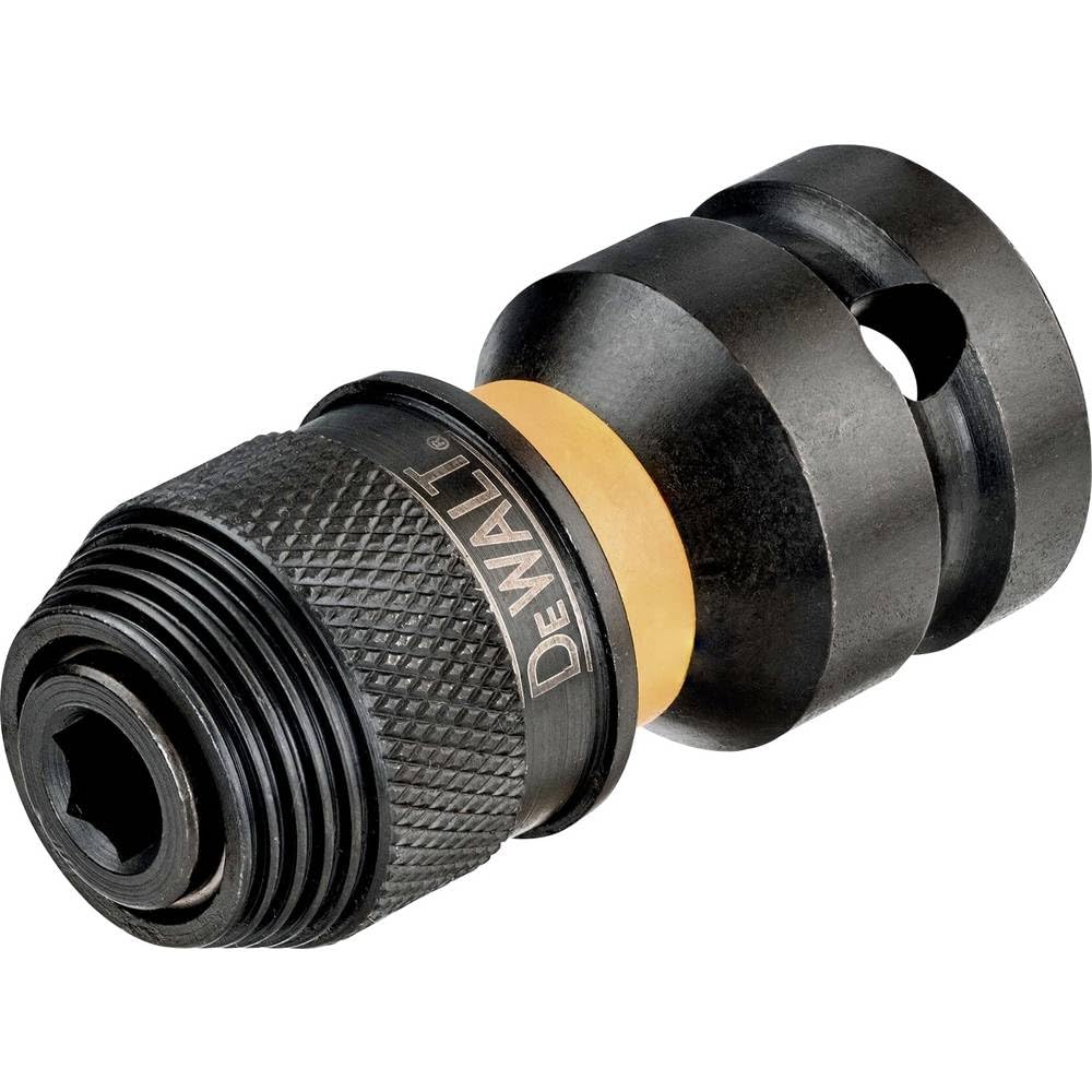 DEWALT Adapter Schlagschrauber 1/2 auf 1/4, Gelb/ Schwarz, 5.1 cm von DEWALT