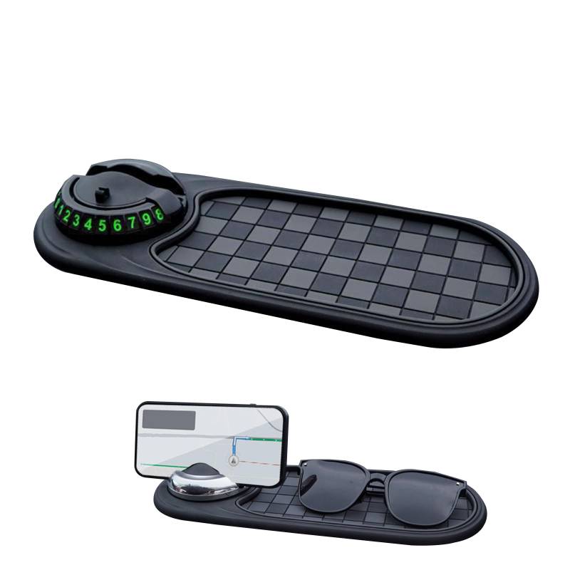 Multifunktions-Auto-Anti-Rutsch-Matte, Handyhalterung fürs Armaturenbrett mit Parknummernfeld, Multifunktionale Auto-Antirutschmatte für Handys, Sonnenbrillen, Schlüssel und Gadgets (D, 1 Stück) von Dewppxi
