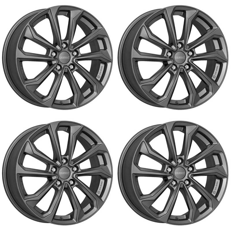 4x Dezent Felgen Alufelgen KS graphite 7.0Jx17 ET53 5x114,3 kompatibel mit Mazda 6 Mx-5 von Dezent