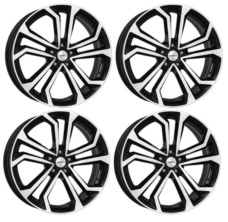 4x Dezent Felgen Alufelgen TA dark 7.0Jx17 ET50 5x114,3 kompatibel mit Hyundai Elantra i30 IX20 IX35 Veloster i30 Ioniq Kona Santa Fe Tu von Dezent