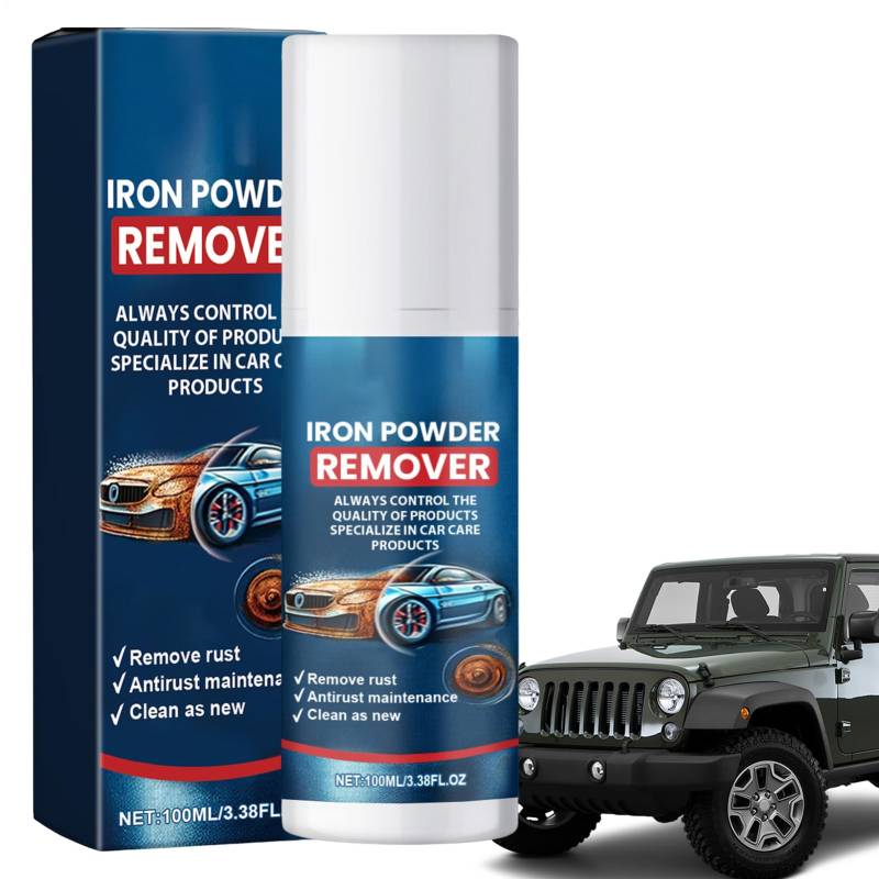 Dfstvup Auto-Rostentfernungsspray, Auto-Rostentferner für Metall,100 ml Eisenpulver-Entferner - Lackreiniger, Autopflegemittel zur Rostentfernung verschiedener Metalle von Dfstvup