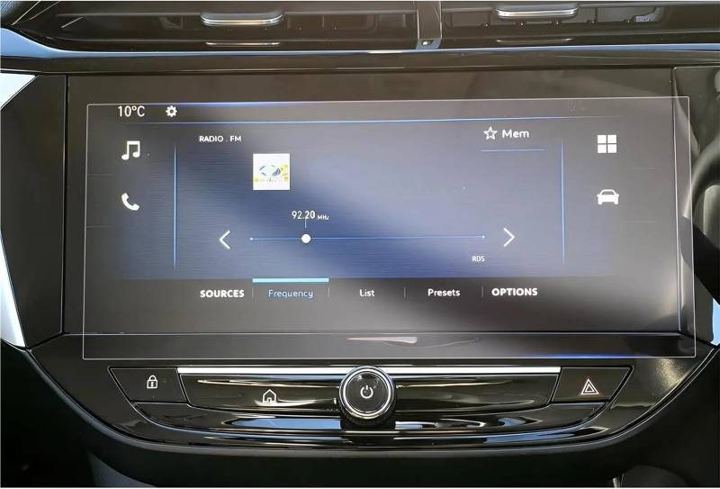 Displayschutzfolie Für Opel Für Corsa F Für Corsa-e 2024 2025 10 Zoll Auto Radio GPS Navigation Innen Zubehör PET Screen Protector Film GPS-Navigations-Displayschutz von Dfvajwc