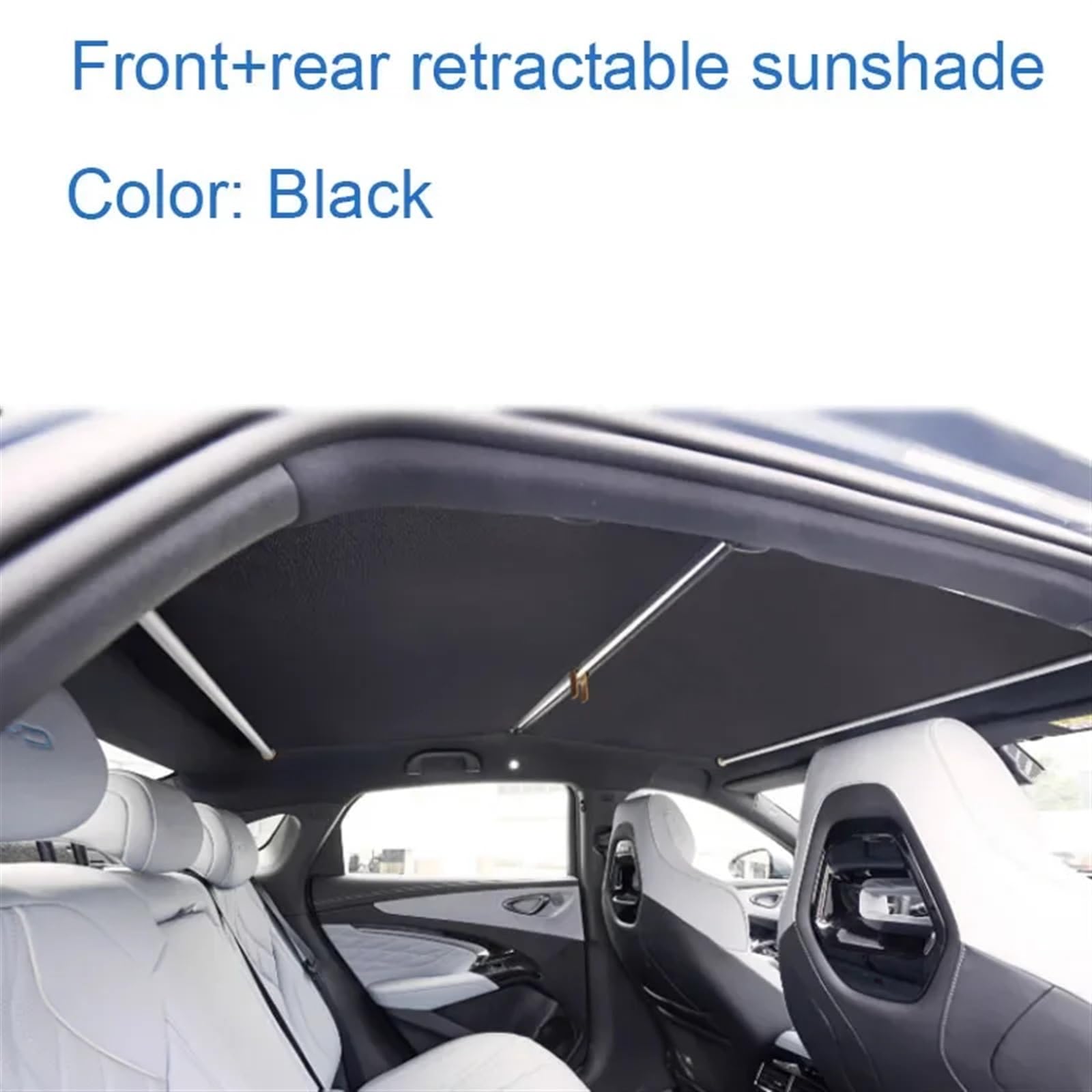 Sonnenschutz Seitenfenster Für BYD Für SEAL Für ATTO 4 2022 2023 2024 Auto-Schiebedach Versenkbares Sonnenschutzdach Dachfenster Wärmedämmung Beschattung Auto-Innenausstattung Auto-Sonnenblende(Schwar von Dfvajwc