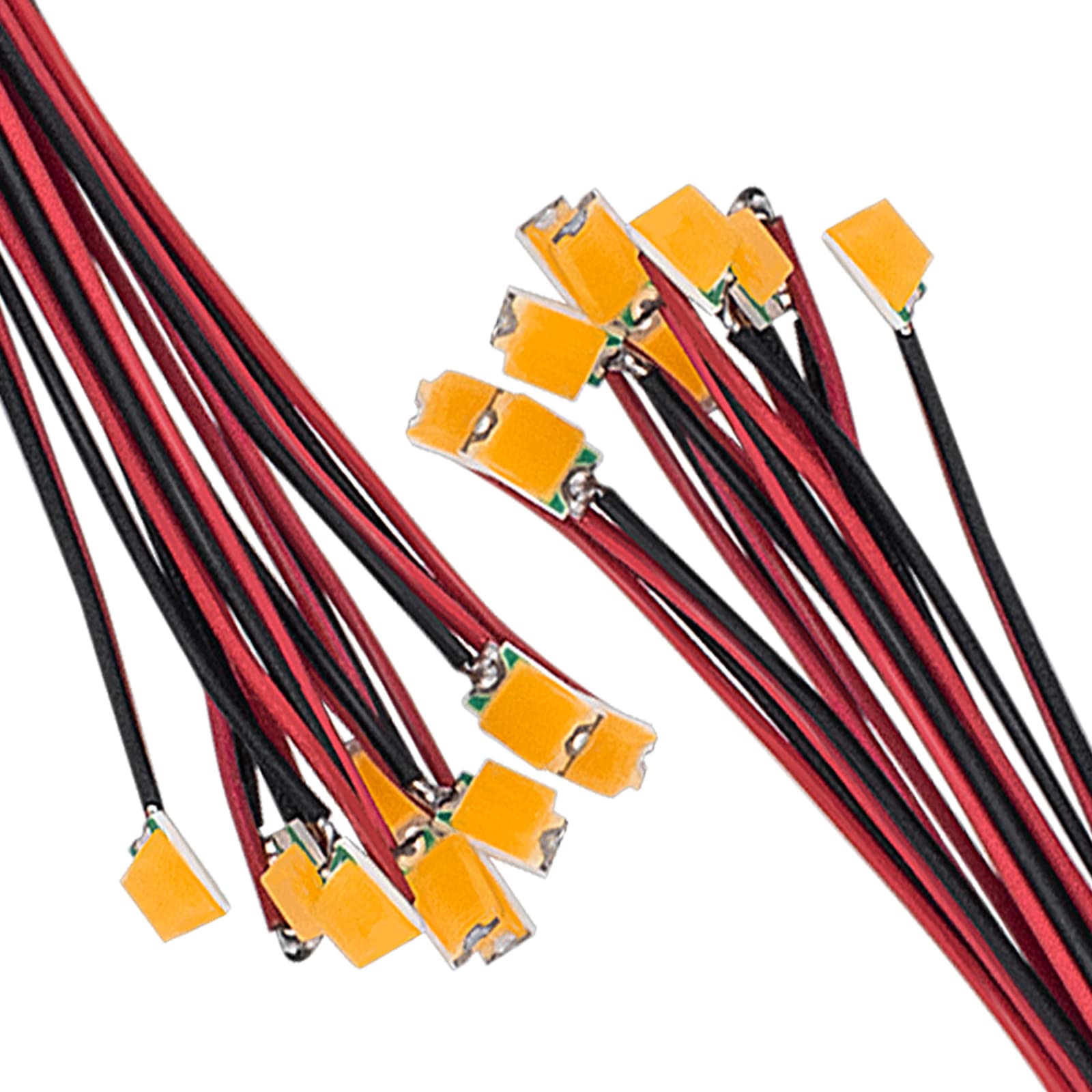 DiCUNO 20 Stk. vorverdrahtet SMD Mikro LED Dioden, 0805 gelötete Mini LED Leuchtdiode 20mA mit 16CM Mikrolitzenleitungen für DIY, Modellbau, Modelllayout, Dekor, Farbe: Rosa DiCUNO 20 Stk. vorverdrahtet SMD Mikro LED Dioden, 0805 gelötete Mini LED Leuchtdiode 20mA mit 16CM Mikrolitzenleitungen für DIY, Modellbau, Modelllayout, Dekor, Farbe: Rosa von DiCUNO