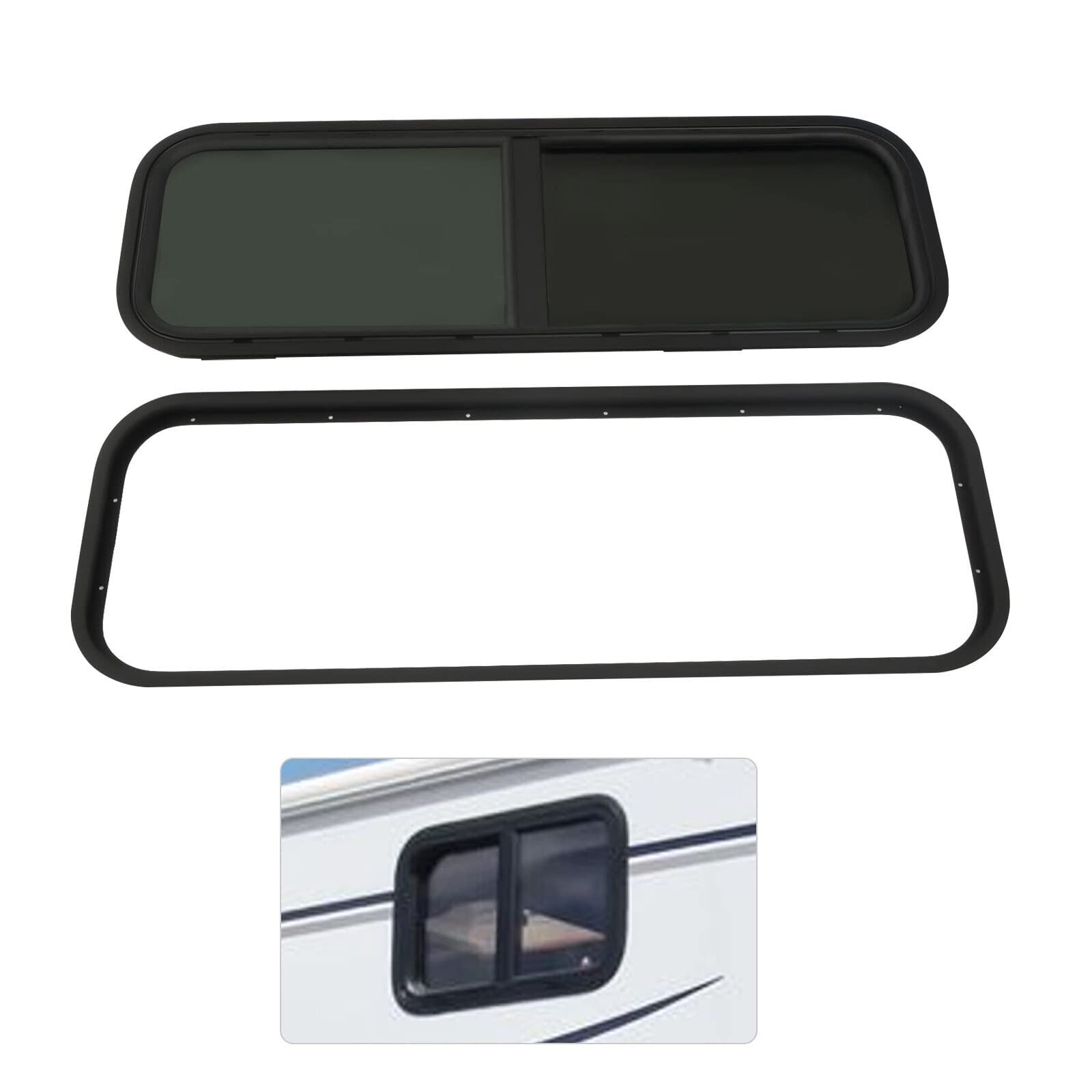 DiLiBee Caravan Schiebefenster Rechteckig Wohnmobil-Fenster Glas Wohnwagenfenster Insektenschutz Wohnwagen Seitenfenster 900 x 300mm DiLiBee Caravan Schiebefenster Rechteckig Wohnmobil-Fenster Glas Wohnwagenfenster Insektenschutz Wohnwagen Seitenfenster 900 x 300mm von DiLiBee