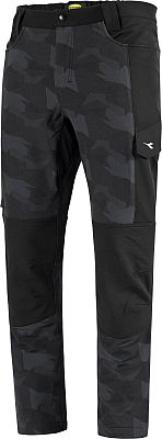 Diadora Utility Freedom Camo, Workwear Hose - Dunkelgrau/Schwarz - 3XL von Diadora Utility
