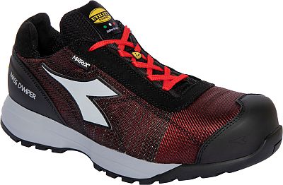 Diadora Utility Glove MDS MTX Low S1PS, Sicherheitsschuhe Unisex - Dunkelrot/Schwarz/Grau - 37 EU von Diadora Utility