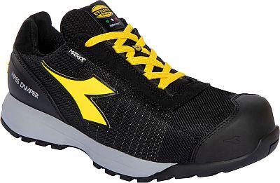 Diadora Utility Glove MDS MTX Low S1PS, Sicherheitsschuhe Unisex - Schwarz/Gelb/Grau - 48 EU von Diadora Utility