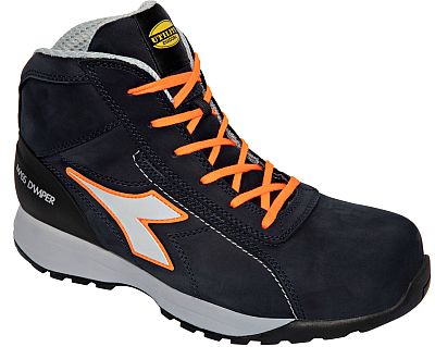 Diadora Utility Glove MDS Mid S3S, Sicherheitsschuhe Unisex - Dunkelblau/Neon-Orange - 37 EU von Diadora Utility