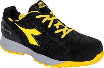 Diadora Utility Glove MDS Tex Low S1PS, Sicherheitsschuhe Unisex - Schwarz/Gelb - 48 EU von Diadora Utility