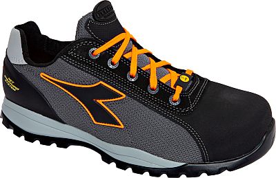 Diadora Utility Glove Net Low Pro S1PL, Sicherheitsschuhe Unisex - Dunkelgrau/Schwarz/Neon-Orange - 37 EU von Diadora Utility