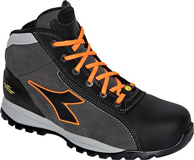 Diadora Utility Glove Net Mid Pro S3L, Sicherheitsschuhe Unisex - Dunkelgrau/Schwarz/Neon-Orange - 42 EU von Diadora Utility