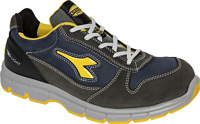 Diadora Utility Run Low S3S, Sicherheitsschuhe Unisex - Dunkelgrau/Dunkelblau/Gelb - 46 EU von Diadora Utility