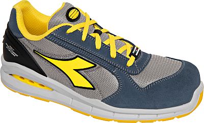Diadora Utility Run Net AB Low S1PS, Sicherheitsschuhe Unisex - Blau/Hellgrau/Gelb - 37 EU von Diadora Utility