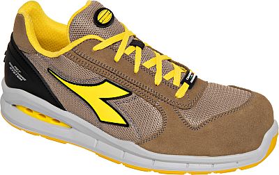 Diadora Utility Run Net AB Low S1PS, Sicherheitsschuhe Unisex - Braun/Beige/Gelb - 36 EU von Diadora Utility