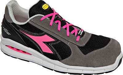 Diadora Utility Run Net AB Low S1PS, Sicherheitsschuhe Unisex - Dunkelgrau/Schwarz/Pink - 41 EU von Diadora Utility