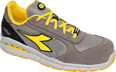 Diadora Utility Run Net AB Low S1PS, Sicherheitsschuhe Unisex - Hellgrau/Grau/Gelb - 48 EU von Diadora Utility