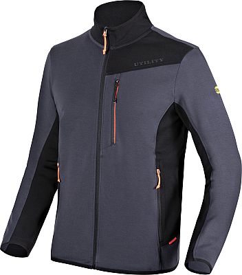 Diadora Utility Shadow, Workwear Sweatjacke - Dunkelgrau/Schwarz - XL von Diadora Utility