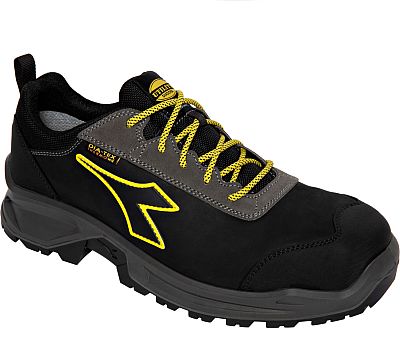 Diadora Utility Sport Low S7S, Sicherheitsschuhe Dia-tex Unisex - Schwarz/Dunkelgrau/Gelb - 36 EU von Diadora Utility