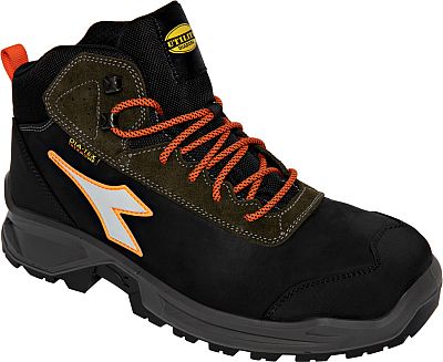 Diadora Utility Sport Mid S7S, Sicherheitsschuhe Dia-tex Unisex - Schwarz/Dunkelgrün/Orange - 41 EU von Diadora Utility
