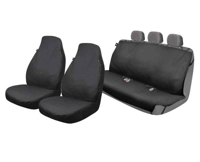 Dickies 3003323LD, Trader Black 3-teiliges Set wasserabweisender Sitzbezüge von Dickies