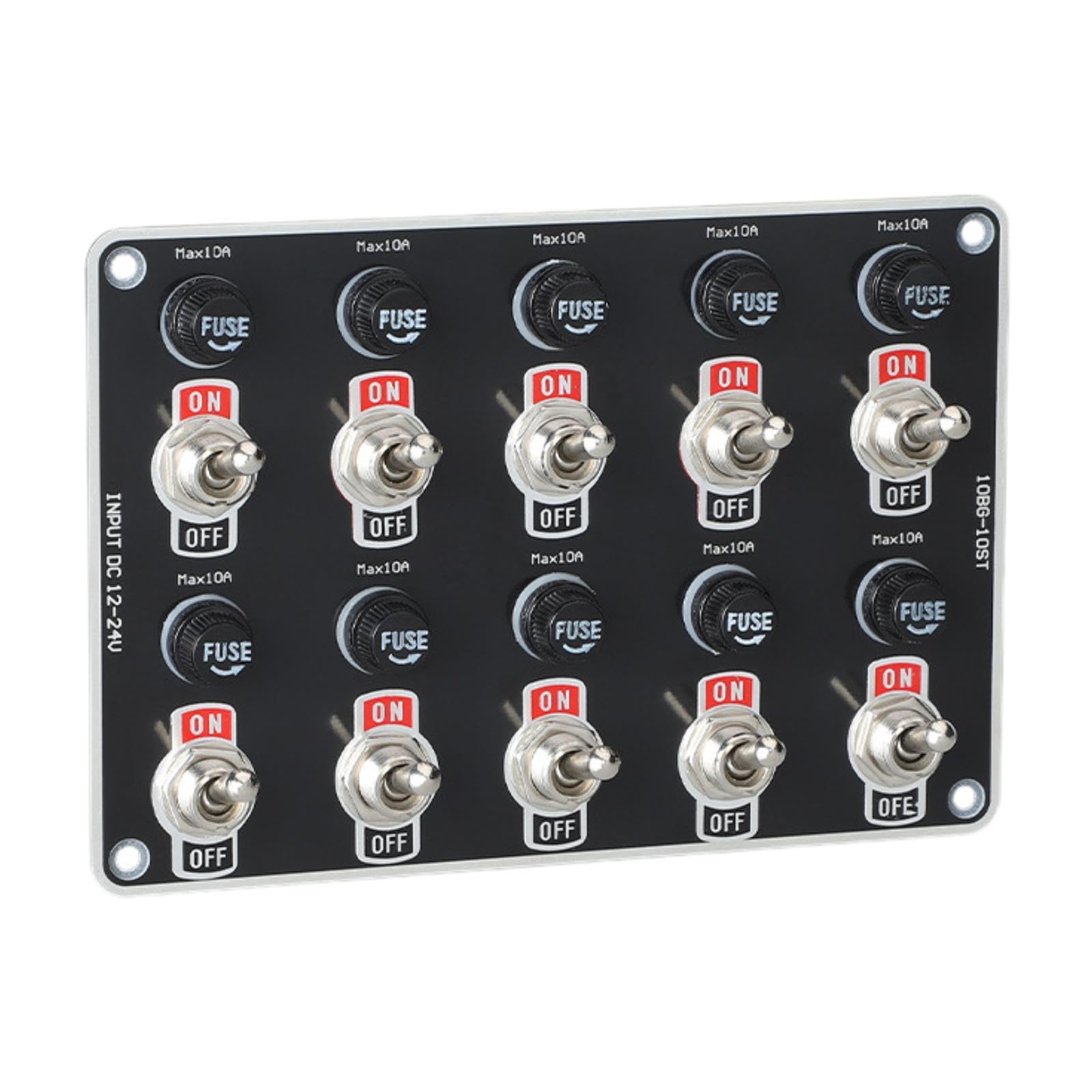 Dickly Kippschalterfeld Multifunktionaler Wippschalter, 10-Gang-Bootsyachten Professionelle Wohnmobile RV 12V 24V 10A Sicherung Dickly Kippschalterfeld Multifunktionaler Wippschalter, 10-Gang-Bootsyachten Professionelle Wohnmobile RV 12V 24V 10A Sicherung von Dickly