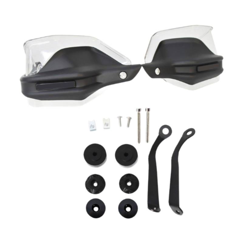 Dickly Motorrad Lenker Windschutzscheibe für 368G Modelle Professional Motorcycle Hand Protector für Motorradbefestigungen, Klar von Dickly