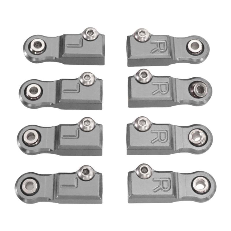 Dickly Spurstangen-Kugelkopf, Pleuelstange, stabil, zuverlässiger Zubehörkopfhalter, Kugelgelenk für RC-Car-Truck, Grau von Dickly
