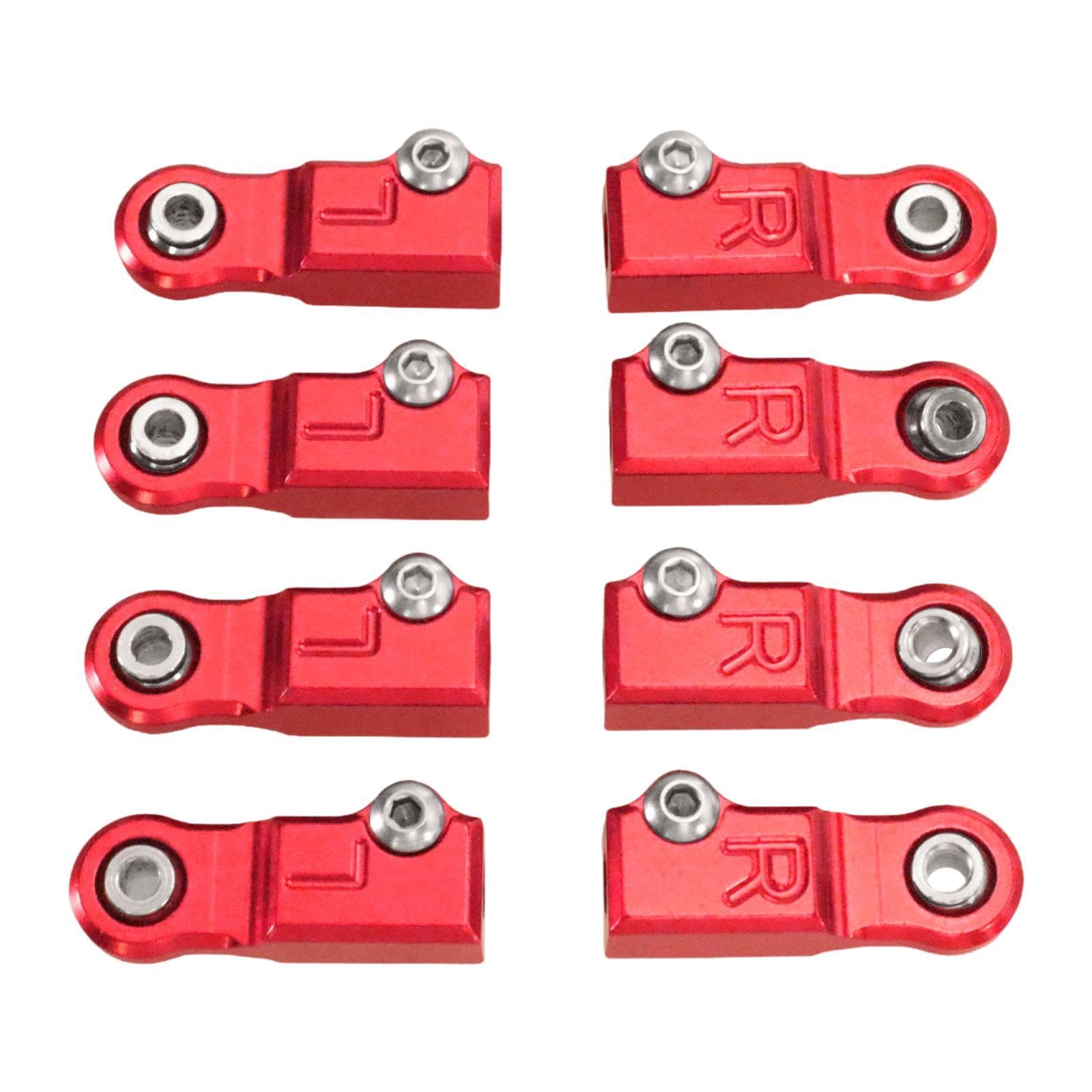 Dickly Spurstangen-Kugelkopf, Pleuelstange, stabil, zuverlässiger Zubehörkopfhalter, Kugelgelenk für RC-Car-Truck, Rot Dickly Spurstangen-Kugelkopf, Pleuelstange, stabil, zuverlässiger Zubehörkopfhalter, Kugelgelenk für RC-Car-Truck, Rot von Dickly