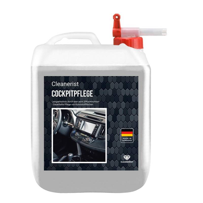 Die Seifenblase 5 Liter Cleanerist AP10 Cockpitpflege Cockpitreiniger Cockpitspray Kunststoffpflege, inkl. Auslaufhahn von Die Seifenblase