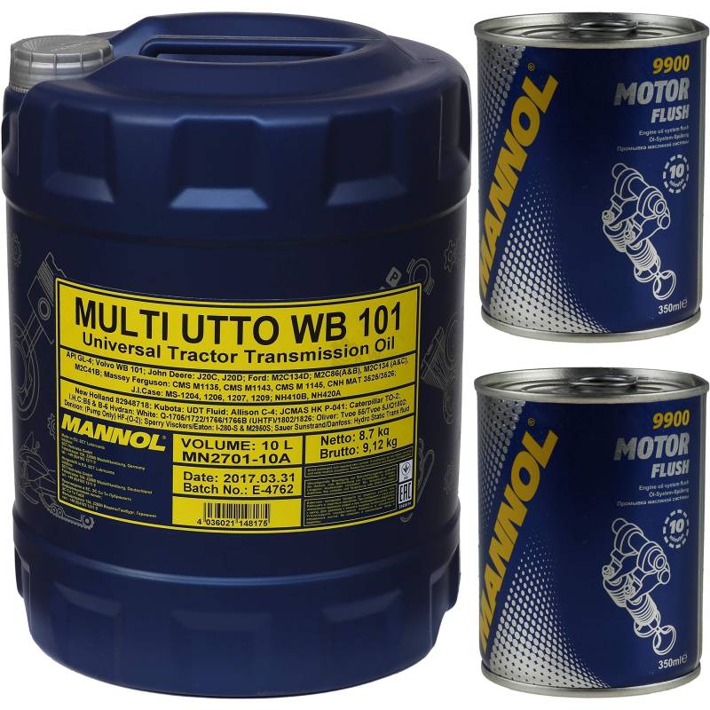 10L MANNOL Multi UTTO WB 101 API GL-4 Getriebeöl Motorspülung Motor Flush von Diederichs