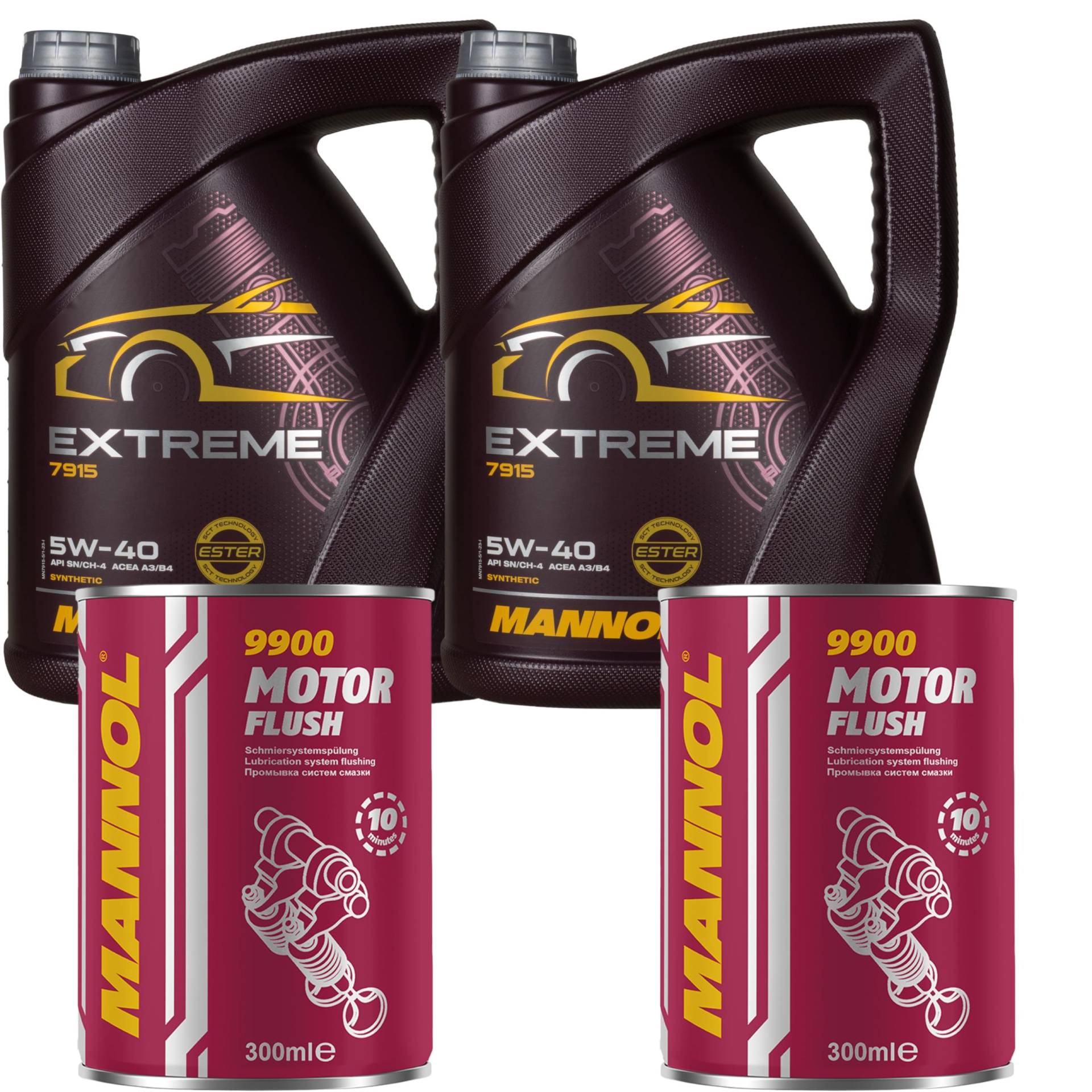 10L Motoröl MANNOL Extreme 5W-40 2x Motor Flush ADDITIV 10L Motoröl MANNOL Extreme 5W-40 2x Motor Flush ADDITIV von Diederichs
